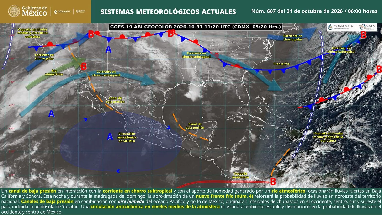 Calor extremo de 41 °C y lluvias golpean a Quintana Roo este 31 de octubre