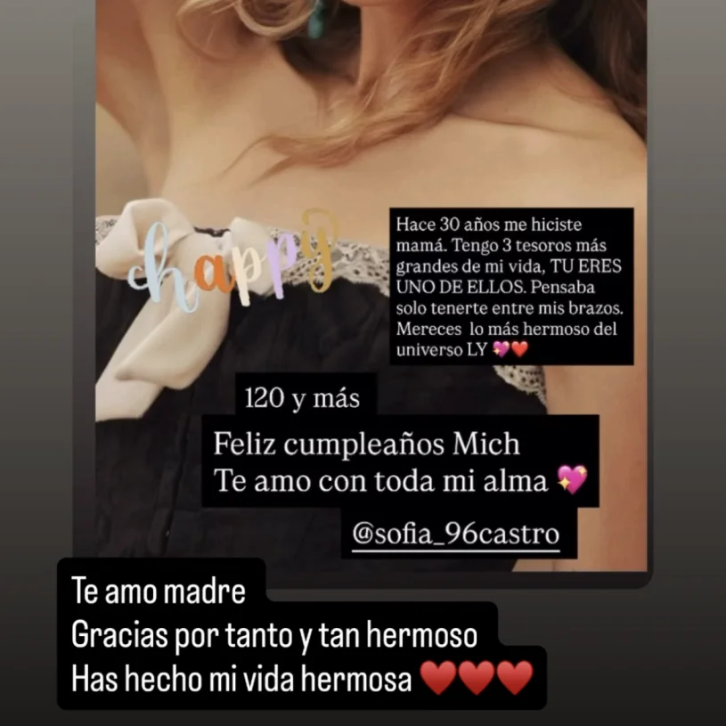 Sofía Castro festeja sus 30 años